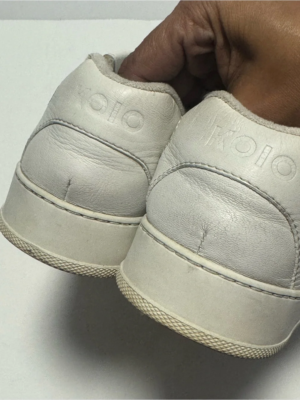 Koio Metro Low Top Court Sneakers Size 8 Leather